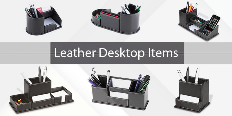 Leather Desktop Items